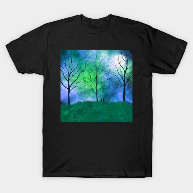 Night Sky T-Shirt by Kcinnik